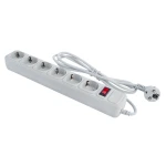 Фильтр-удлинитель сетевой LogicPower LP-X6, 6 розеток, цвет-серый, 1,8 m - Зображення 3