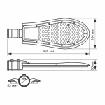 LED ліхтар вуличний VIDEX IP65 50W 5000K VL-SLE15-506 - Зображення 3