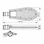LED ліхтар вуличний VIDEX IP65 50W 5000K VL-SLE15-506 - Зображення 3