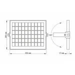 LED прожектор автономний VIDEX 10W 5000K Сенсорний - Зображення 5