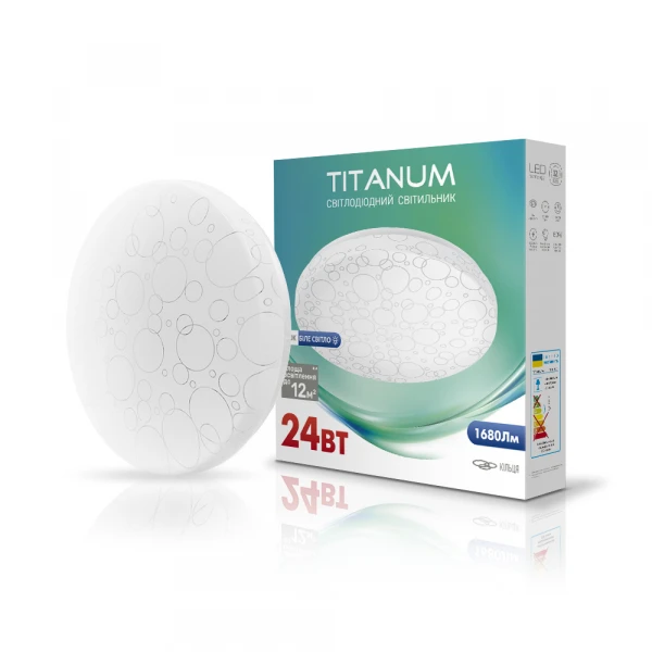 LED світильник настінно-стельовий TITANUM 24W 4100K 220V (TLCL-24C) Кільця 5шт/ящ