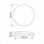 LED світильник настінно-стельовий TITANUM 24W 4100K 220V (TLCL-24C) Кільця 5шт/ящ - Зображення 3