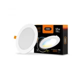 LED світильник з регулюванням кольоровості, вбудований круглий VIDEX 12W 3000-6200K С3
