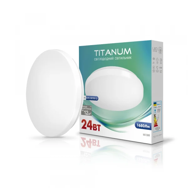 LED світильник настінно-потоловий TITANUM 24W 4100K Матовий