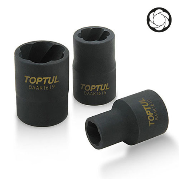 Головка для зірваних граней 1/2" 22мм TOPTUL BAAK1622