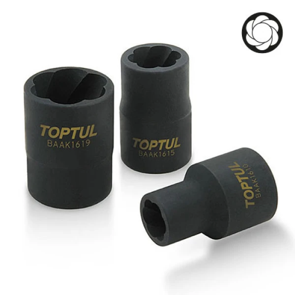 Головка для зірваних граней 1/2" 22мм TOPTUL BAAK1622