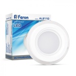 Світлодіодний світильник Feron AL2110 20W 1600Lm 6400K круглий вбудовується 200 * 36mm (4580) - Зображення 2