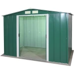 Сарай металевий ECO 262x182x191 см зелений з білим - Зображення 2