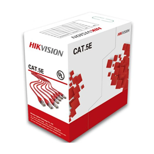 Кабель віта пара Hikvision (для внутрішньої прокладки) 24AWG UTP CAT 5E DS-1LN5E-S