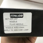 Форсунка 0,5мм для фарбопультів D-951-MINI LVMP ITALCO NS-D-951-MINI-0.5LM - Зображення 3