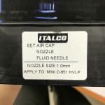 Форсунка 1мм для фарбопультів D-951-MINI HVLP ITALCO NS-D-951-MINI-1.0 - Зображення 2