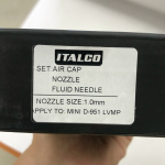 Сопло 1мм для фарбопульпу D-951-MINI LVMP ITALCO NS-D-951-MINI-1.0LM - Зображення 4