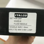 Сопло 1мм для фарбопульпу D-951-MINI LVMP ITALCO NS-D-951-MINI-1.0LM - Зображення 4