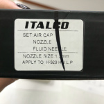 Змінний комплект форсунки для фарбопультів H-929, діаметр 1,3мм ITALCO NS-H-929-1.3 - Зображення 3