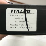 Змінний комплект форсунки для фарбопультів H-929, діаметр 1,3мм ITALCO NS-H-929-1.3 - Зображення 3