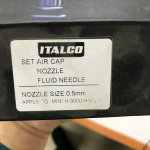 Дюза для фарбопульпу H-3003-MINI 0,5мм ITALCO NS-H-3003-MINI-0.5 - Зображення 3