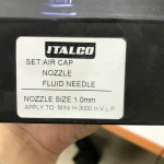 Сопло змінне для фарбопульта H-3003-MINI 1,0мм ITALCO NS-H-3003-MINI-1.0 - Зображення 3