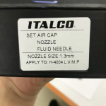 Сопло змінне для фарбопульта H-4004 LVMP, діаметр 1,3мм ITALCO NS-H-4004-1.3LM - Зображення 3
