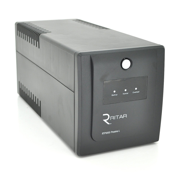 ДБЖ Ritar RTP1000 (600W) Proxima-L, LED, AVR, 3st, 4xSCHUKO socket, 2x12V7Ah, plastik Case (460 x 225 x 245) Q2