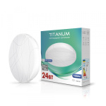 LED світильник настінно-потолковий TITANUM 24W 5000K Криві лінії