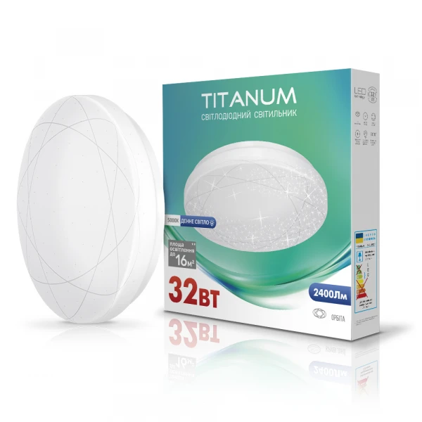LED світильник настінно-потолковий TITANUM 32W 5000K Орбіта