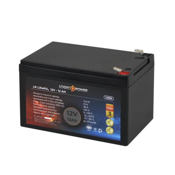 Акумулятор LP LiFePO4 12V (12,8V) - 12 Ah (154Wh)