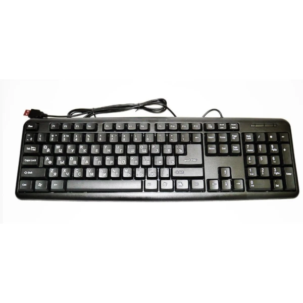 Клавіатура USB Merlion KB-888, довжина кабелю 135см, (Eng/Укр/Рус), (460х158х33 мм) Black, 104к, Q20