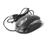 Миша USB Merlion MS-Zero, длина кабелю 115см, 2 кнопки + scroll, (98х60х36 мм), Black, Q200