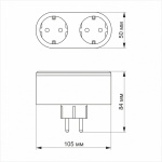 Розумна розетка 2 слоти WiFi VF-WP200 - Зображення 3