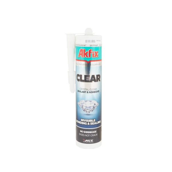 Клей-герметик AKFIX MS Polimer "All Bond" CLEAR 290 мл/380 г прозрачний AMS00