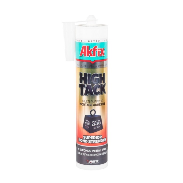 Клей-герметик AKFIX MS Polimer "All Bond" HIGH TACK 290 мл/510 г білий AMS55
