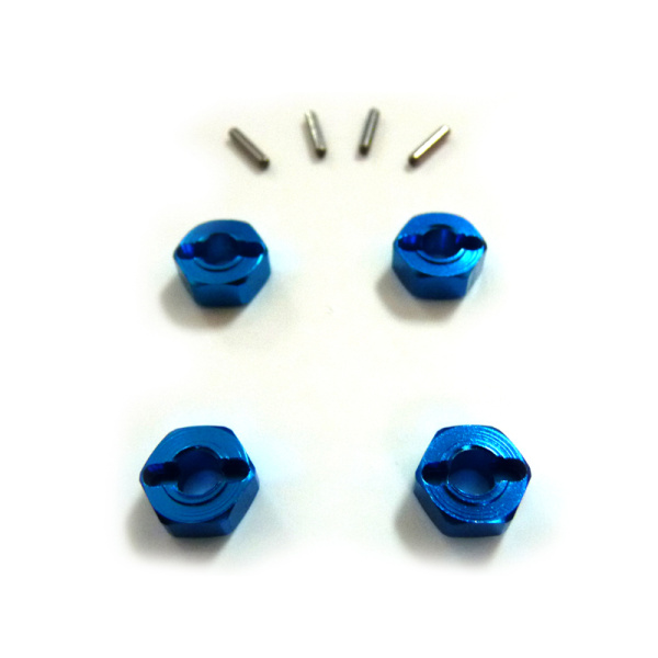 (82906) Blue Alum Wheel Hex 4P