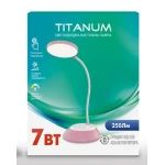LED лампа настільна DC3 TITANUM TLTF-022P 7W 3000-6500K USB рожева