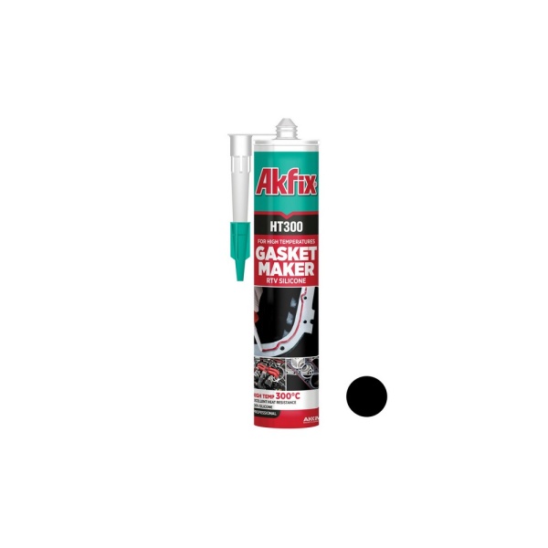 Силікон термостійкий RTV AKFIX HT300 280 мл/345 г чорний SA075-B