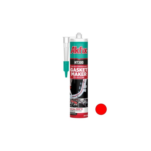Силікон термостійкий RTV AKFIX HT300 280 мл/345 г червоний SA075-R