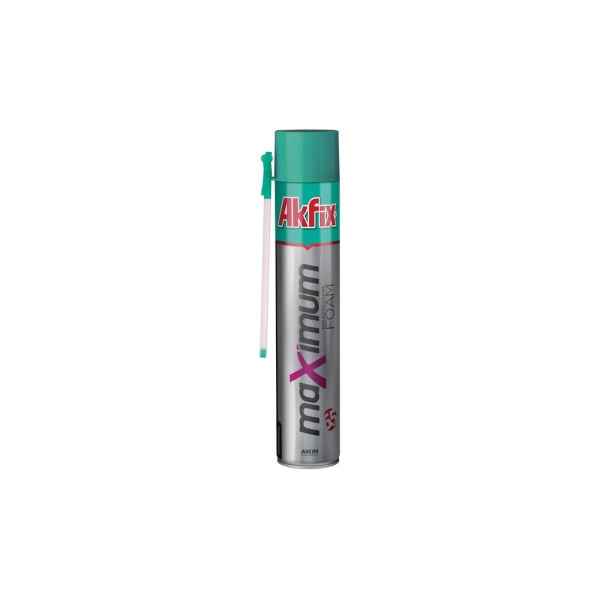 Піна монтажна всесезонна ручна AKFIX MAXIMUM FOAM 65 л 850 мл/1000 г FA002