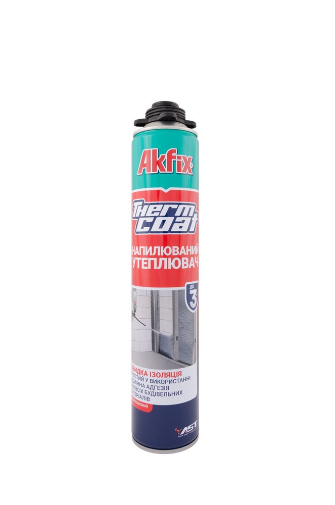 2836957.jpg Піна напиляєма AKFIX PROFI THERMCOAT 850 мл/930 г FA014 - Зображення 1
