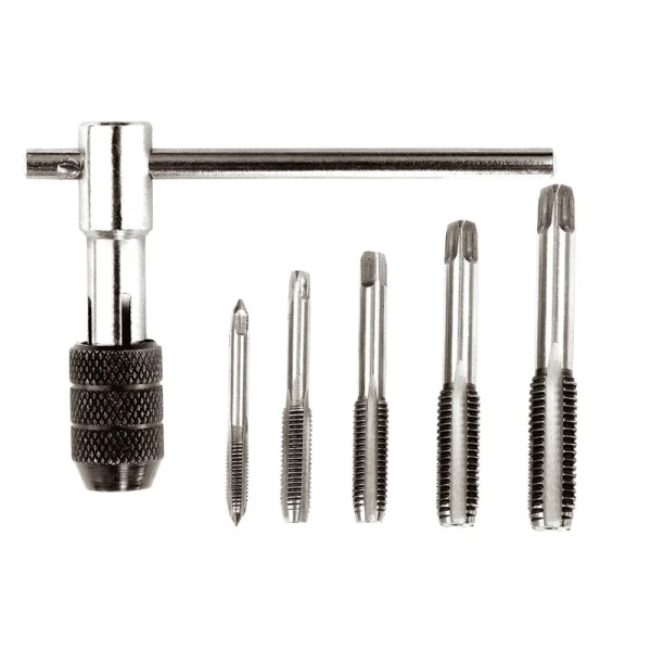 Набір мітчиків MASTERTOOL з Т-подібним тримачем 6 ел. (M4/M5/M6/M8/M10) 15-1406