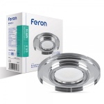 Вбудований світильник Feron 8060-2 MR16 срібло срібло з led підсвічуванням SMD3014 12leds (6500K) (4535)