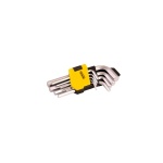 Ключі шестигранні MASTERTOOL набір 9 шт CrV короткі (1.5-10 мм 45-112 мм) 75-0955