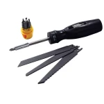 Ножівка-викрутка MASTERTOOL 4В1 (ножівкове полотно 3 шт + магнітний тримач + викруткові насадки 7 шт) 14-7401 - Зображення 2
