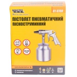 Пістолет піскоструминний MASTERTOOL Ø6 мм конус 320-420 л/хв 10 бар НБ 1000 мл 81-8708 - Зображення 2