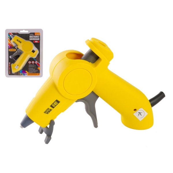 Клейовий пістолет MASTERTOOL Ø7.2 мм 70 Вт 4.5 г/хв "Крапля-Стоп" з LED-індикатором 42-0512