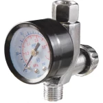 Редуктор з манометром для фарбопульта MASTERTOOL 0-12 бар металевий 1/4" 80-8919