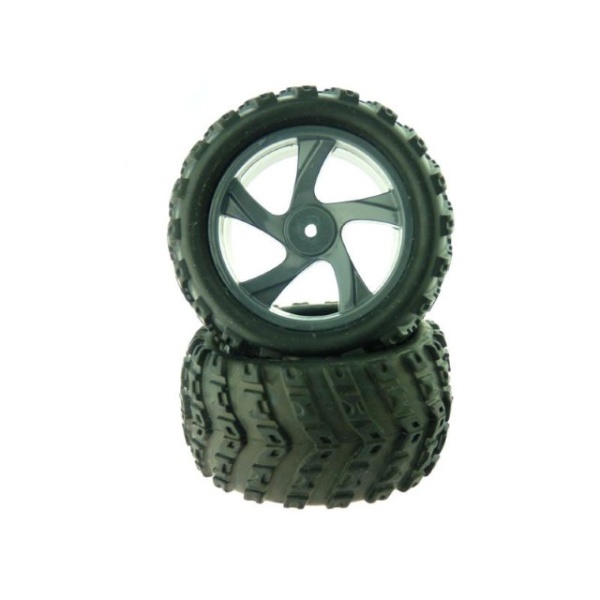 1:18 Tire and Rim for Monster Truck (23626B+28662) 2P