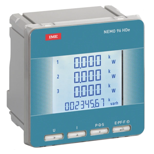 Аналізатор мережі Nemo 96 HDe+RS485 Вх.5A, Напруга 50...450 В, Саможивлення, Cl.1.0