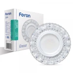 Вбудований світильник Feron 7095 MR16 прозорий з led підсвічуванням SMD2835 15leds (4000K) (5519)
