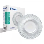 Вбудований світильник Feron 7057 MR16 прозорий з led підсвічуванням SMD2835 15leds (4000K) (5520)