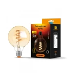 LED лампа VIDEX Filament G95FASD 5W E27 2200K 220V диммерна (VL-G95FASD-05272)