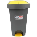 Відро з педаллю Planet Pelican 20 л сіро-жовте - Зображення 2